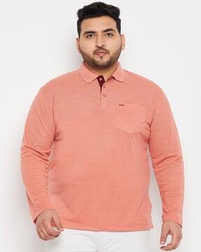 regular fit polo t-shirt with patch pocket