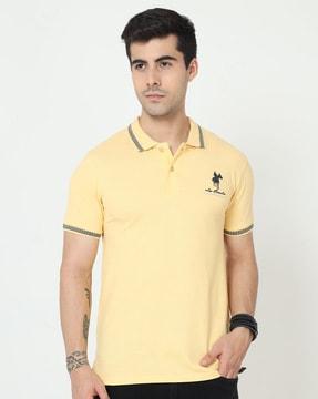 regular fit polo t-shirt with patch pocket