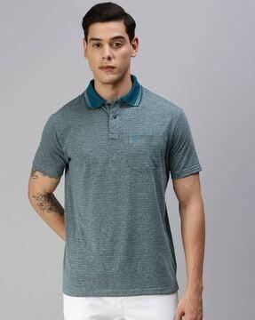 regular fit polo t-shirt with patch pocket