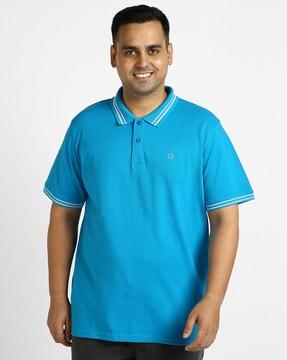 regular fit polo t-shirt with patch pocket