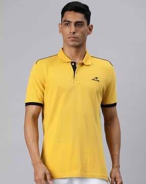 regular fit polo t-shirt with short sleeves