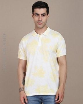 regular fit polo t-shirt with short sleeves