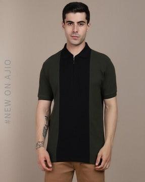 regular fit polo t-shirt with short sleeves