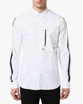 regular fit poplin shirt