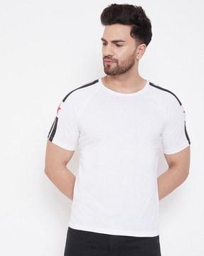 regular fit printed crew-neck t-shirt