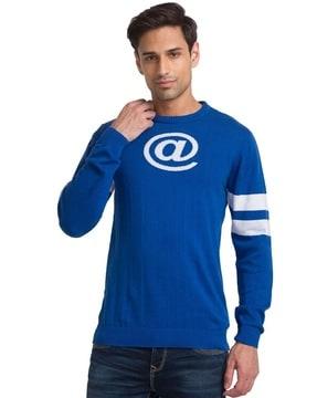 regular fit printed crew-neck t-shirt