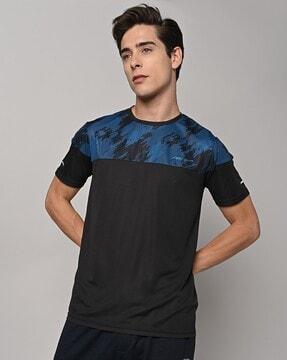 regular fit printed crew-neck t-shirt