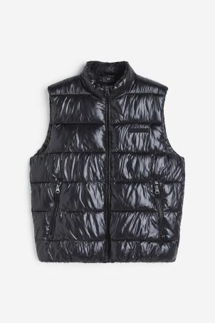 regular fit puffer gilet