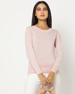 regular fit pullover with back tie-ups