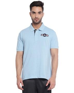 regular fit running polo t-shirt