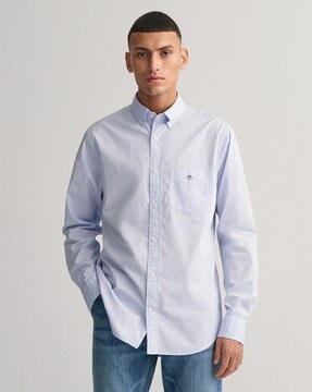 regular fit shirt with patch pocket