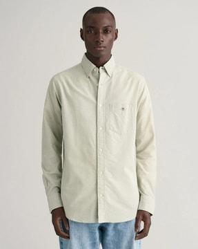 regular fit shirt with patch pocket