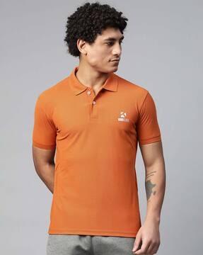 regular fit short-sleeve polo t-shirt