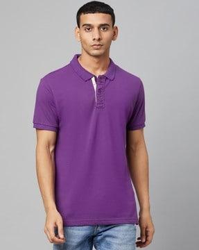 regular fit short-sleeve polo t-shirt