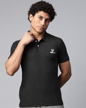 regular fit short-sleeve polo t-shirt