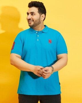 regular fit short sleeve polo t-shirt