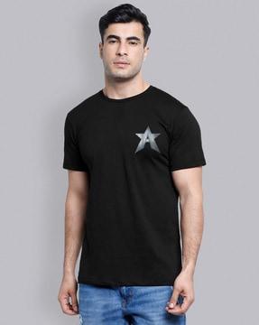 regular fit short sleeves crew- neck t-shirt