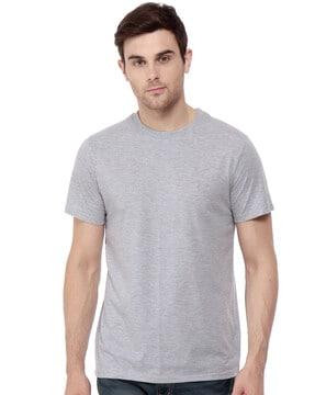 regular fit short-sleeves crew-neck t-shirt