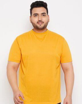 regular fit short-sleeves crew-neck t-shirt