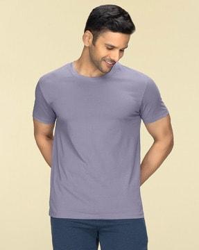 regular fit short-sleeves crew-neck t-shirt