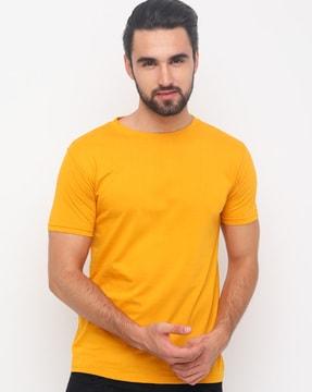 regular fit short sleeves crew-neck t-shirt