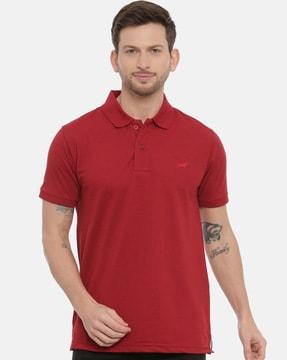 regular fit short sleeves polo t-shirt