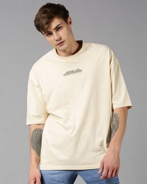 regular fit solid round neck t-shirt