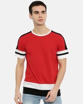 regular fit striped crew-neck t-shirt