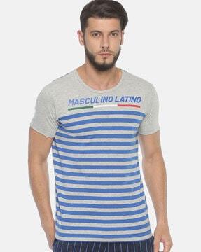 regular fit striped crew-neck t-shirt