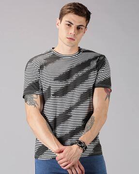 regular fit striped crew-neck t-shirt