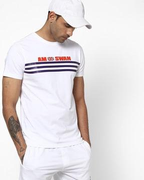 regular fit striped crew-neck t-shirt