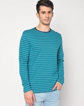 regular fit striped crew-neck t-shirt