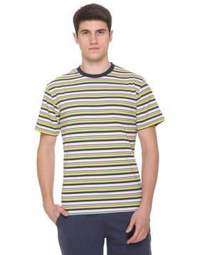 regular fit striped crew-neck t-shirt