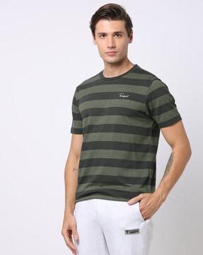 regular fit striped crew-neck t-shirt