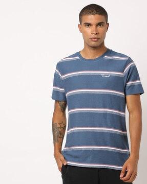 regular fit striped crew-neck t-shirt