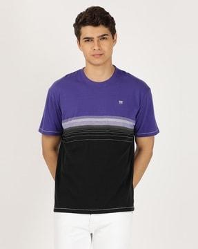 regular fit striped crew-neck t-shirt