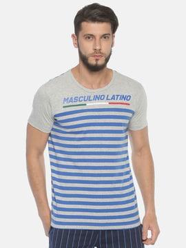 regular fit striped crew-neck t-shirt