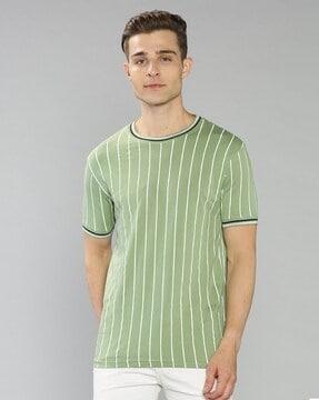 regular fit striped crew-neck t-shirt