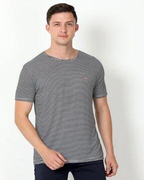 regular fit striped crew-neck t-shirt