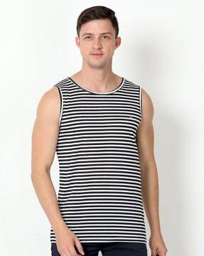 regular fit striped crew-neck t-shirt