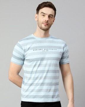 regular fit striped crew-neck t-shirt