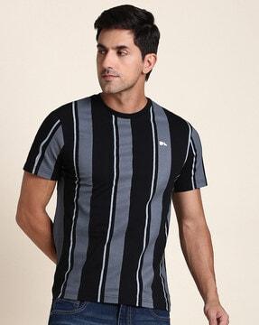 regular fit striped crew-neck t-shirt