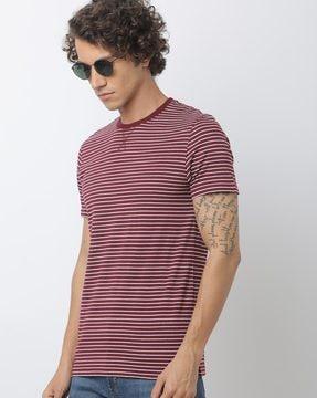 regular fit striped crew-neck t-shirt