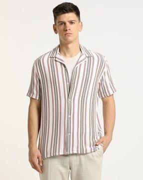 regular fit striped shirt