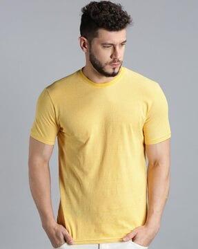 regular fit striped short sleeves t-shirt