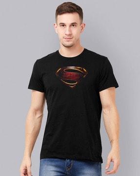 regular fit superhero crew-neck short sleeves t-shirt