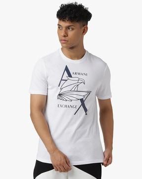 regular fit t-shirt with eagle logo