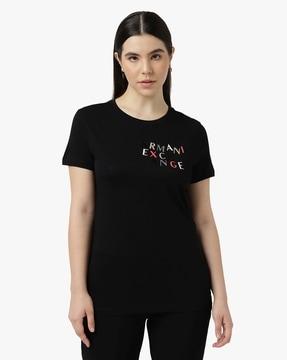 regular fit t-shirt with glitter