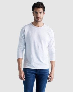 regular fit t-shirt with raglan sleeves