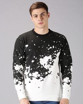 regular fit tie & dye crew-neck t-shirt